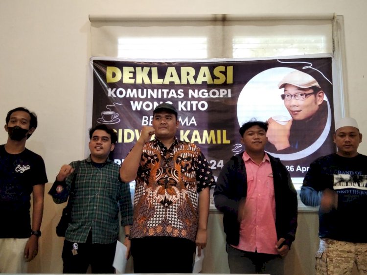 Deklarasi KNWK terhadap Gubernur Jawa Barat, Ridwan Kamil untuk maju sebagai Capres 2024. (ist/rmolsumsel.id)