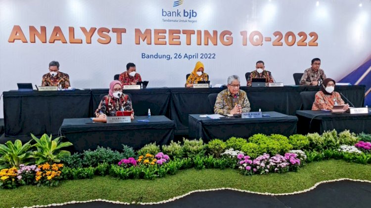 Analyst Meeting !Q 2022 bank bjb di Bandung, Selasa (26/4)./Dok