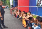 Belasan Preman dan Jukir Liar Terjaring Razia Polrestabes Palembang