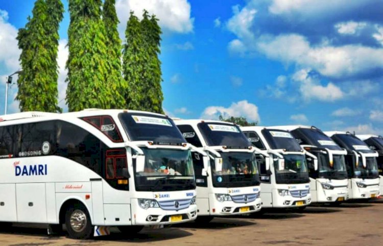 Armada Damri siap melayani masyarakat di arus balik Lebaran 2022. (Ist/rmolsumsel.id)