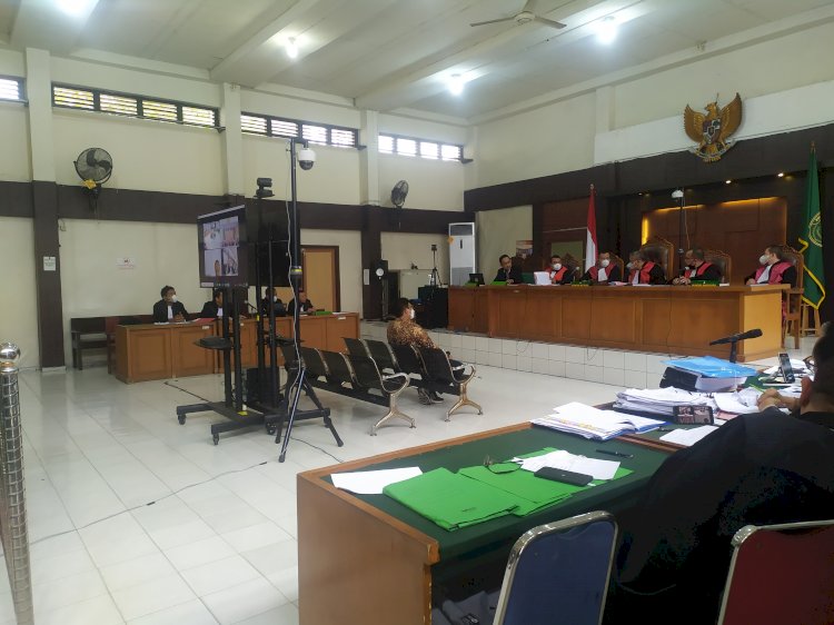 Sidang dugaan korupsi masjid Sriwijaya Palembang, yang menjerat mantan Gubernur Sumsel Alex Noerdin, kembali digelar dengan agenda keterangan Ahli/Foto:Yosep Indra Praja
