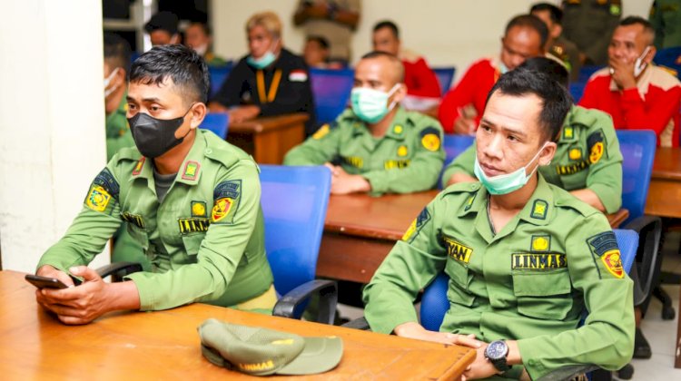 Puluhan anggota Linmas di Muba diberi pelatihan mitigasi bencana. (Ist). 
