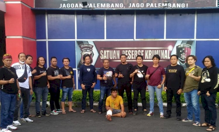 Tim Opsnal Unit Pidum dan Tekab 134 Sat Reskrim Polrestabes Palembang, Selasa (10/5) berhasil melumpuhkan residivis kasus pencurian bermotor/Foto:Ist