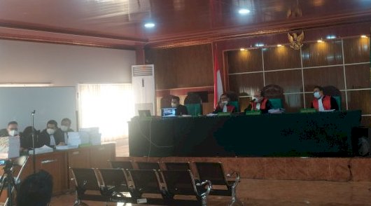 Sidang perdana dengan agenda pembacaan dakwaan terhadap 15 Anggota DPRD Muara Enim/Foto:Yosep Indra Praja