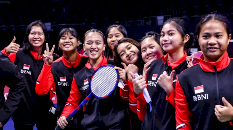 Tim Uber Cup Indonesia yang diperkuat pemain muda harus menyerah dari juara bertahan China di babak perempat final, Kamis (12/5). (bwf/rmolsumsel.id)