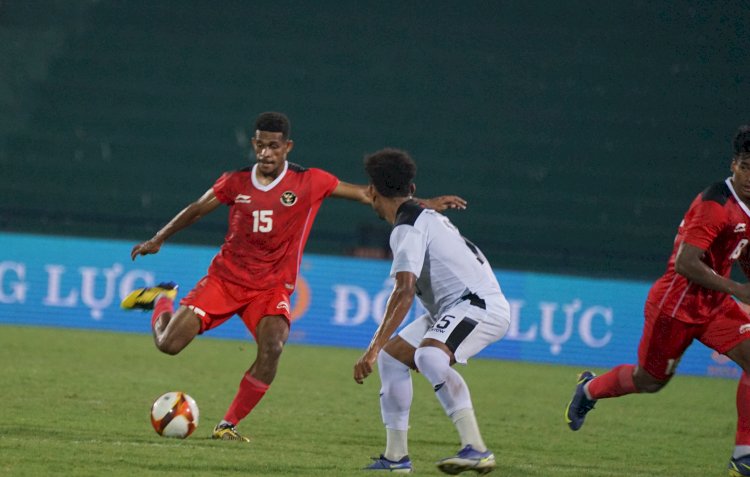 Gelandang serang Timnas Indonesia Ricky Kambuaya menjadi tumpuan pelatih Shin tae-yong di lini tengah/Foto:PSSI