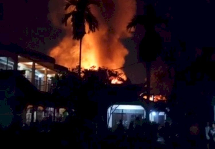 Kebakaran  kawasan padat penduduk di Boombaru/ist