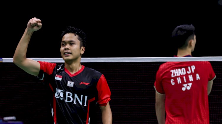 Anthony Sinisuka Ginting tetap diturunkan sebagai tunggal pertama Indonesia di semifinal Thomas Cup 2022 menghdapi Jepang, Jumat malam (13/5). (BWF/rmolsumsel.id)