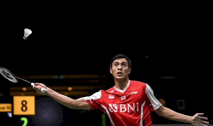Shesar Hiren Rhustavito menjadi penentu kemenangan Indonesia atas Jepang di semifinal Thomas Cup 2022, Jumat malam (13/5). (Net/rmolsumsel.id)