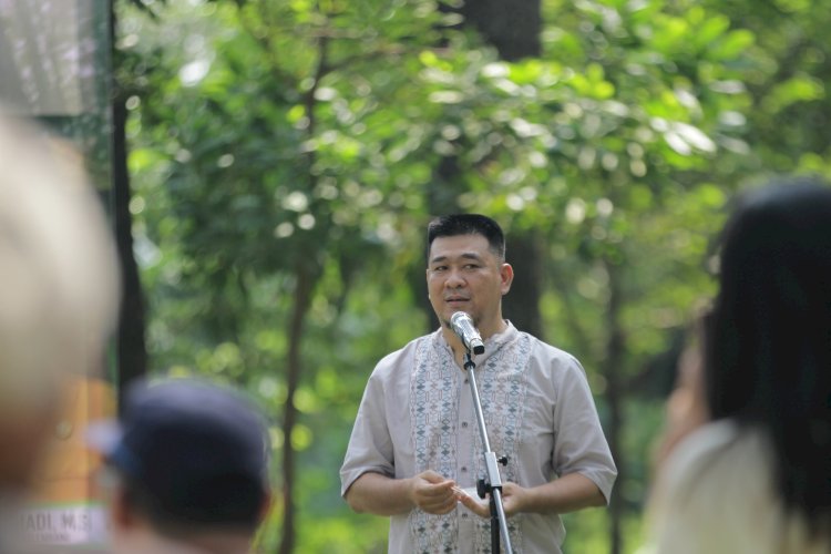 Pengelola TWA Punti Kayu, Raden Aska. (Humaidy Kennedy/rmolsumsel.id)
