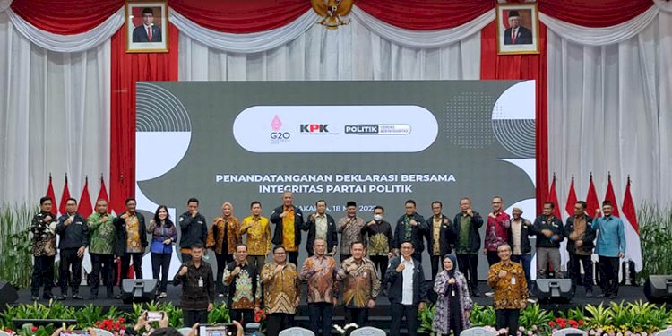 Executive Briefing Politik Cerdas Berintegritas (PCB) Terpadu 2022 yang diselenggarakan oleh Komisi Pemberantasan Korupsi (KPK), Rabu siang (18/5)/RMOL.