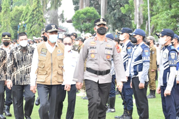 Personel operasi ketupat di OKI. (Istimewa/rmolsumsel.id)