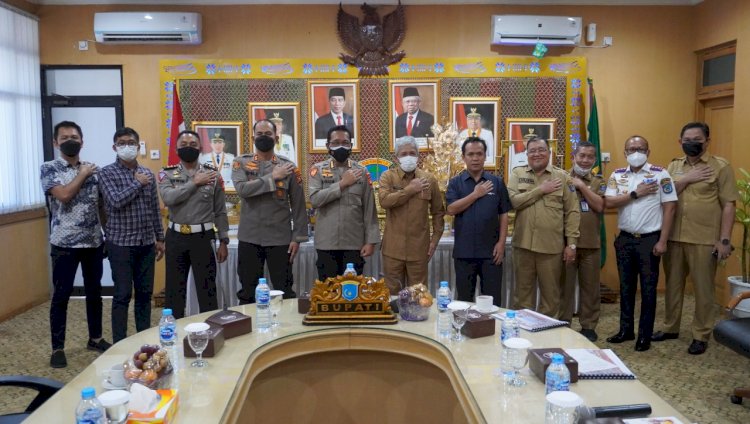 Pembahasan rencana penerapan E-Tilang di OKI. (Istimewa/rmolsumsel.id)