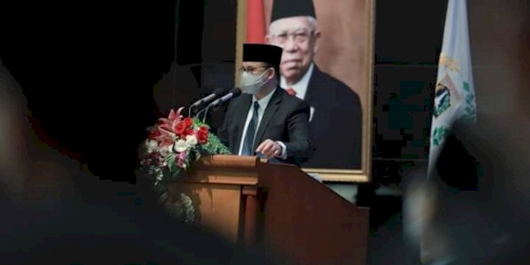 Gubernur DKI Jakarta Anies Baswedan saat hadiri paripurna di DPRD DKI/RMOLJakarta