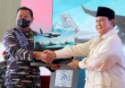 Prabowo Subianto Serahkan Alutsista Produksi PTDI untuk TNI Angkatan Laut