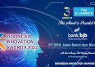 bank bjb Kembali Raih Penghargaan, Kali Ini Indonesia Innovation Award 2022