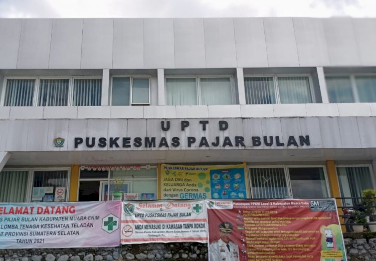 UPTD Puskesmas Pajar Bulan, Kabupaten Muara Enim. (Noviansyah/rmolsumsel.id)