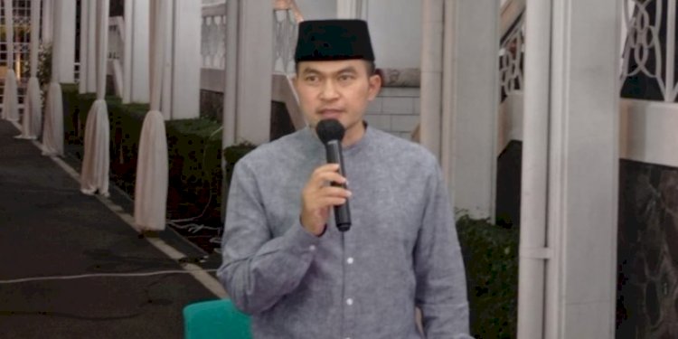Jubir Pemprov Jabar, Wahyu Mijaya dalam konferensi pers di Gedung Pakuan/RMOLJabar