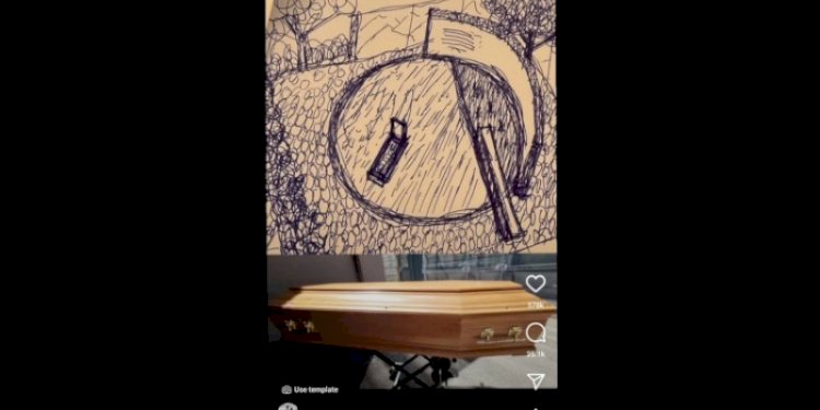 Ridwan Kamil mengunggah sketsa peti jenazah untuk anaknya, Emmeril Kahn Mumtadz/Repro