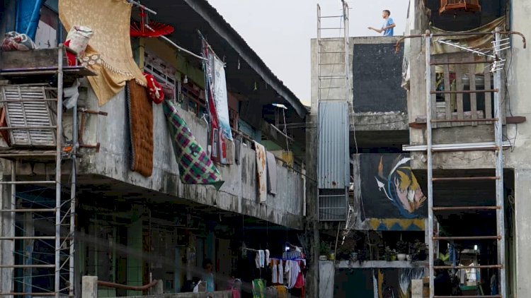 Salah satu kawasan perkumuhan di Kota Palembang. (kenedy/rmolsumsel.id)