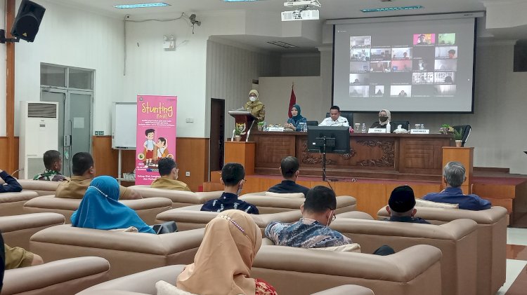 Kegiatan Rembuk Stunting yang digelar di ruang rapat Pangripta Nusantara Bappeda Muara Enim. (noviansyah/rmolsumsel.id)