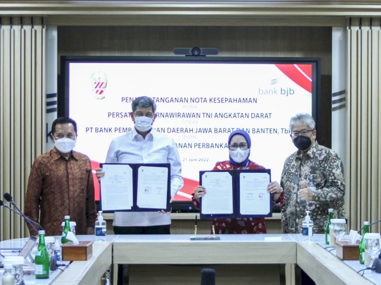 Bank bjb dan Persatuan Purwawirawan TNI-AD (PPAD) Berkolaborasi Permudah Layanan Funding./Ist.