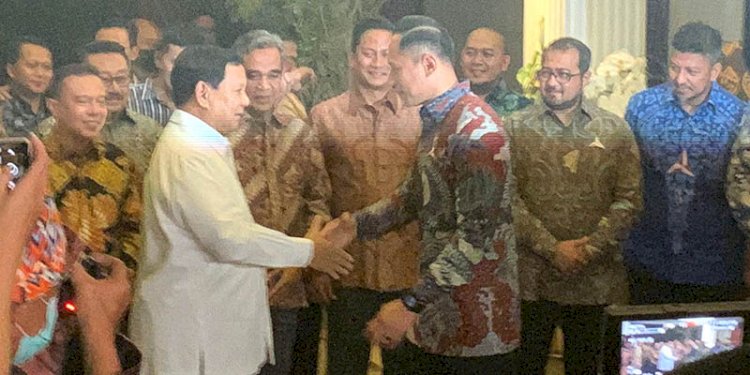 Prabowo Subianto belum bisa memastikan akan langsung berkoalisi dengan AHY/RMOL