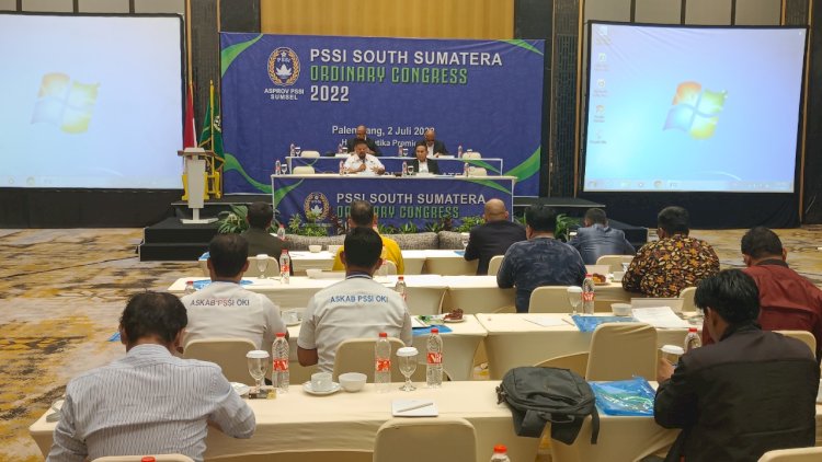 Suasana Kongres Biasa Asprov PSSI Sumsel /Foto: Yosep Indra Praja