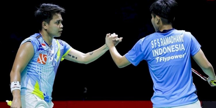Pasangan ganda putri Indonesia Apriyani Rahayu/Siti Fadia Silva Ramadhanti keluar sebagai juara Malaysia Open 2022