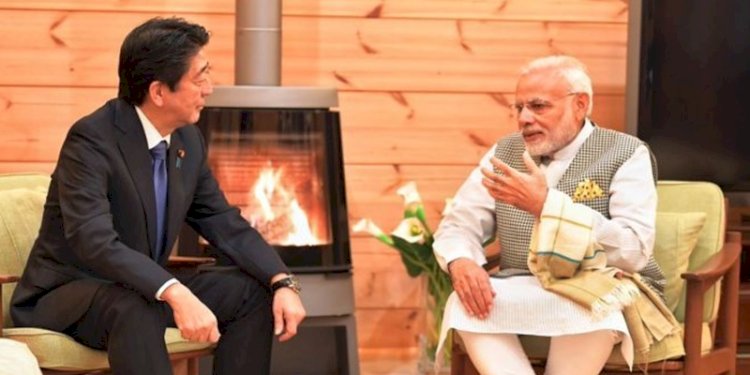 Shinzo Abe dan Narendra Modi/Net