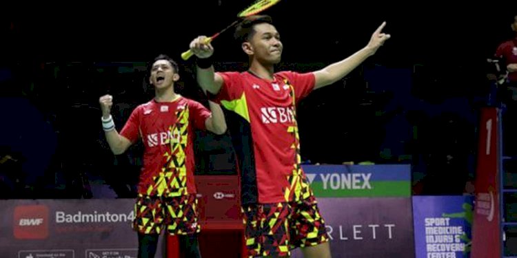 Fajar Alfian/Muhammad Rian Ardianto memastikan final di Malaysia Masters 2022/ist