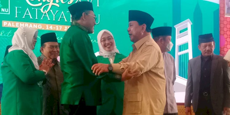 Ketua Umum Partai Gerindra, Prabowo Subianto bersama Wakil Ketua Umum Partai Kebangkitan Bangsa (PKB), Jazilul Fawaid/Net