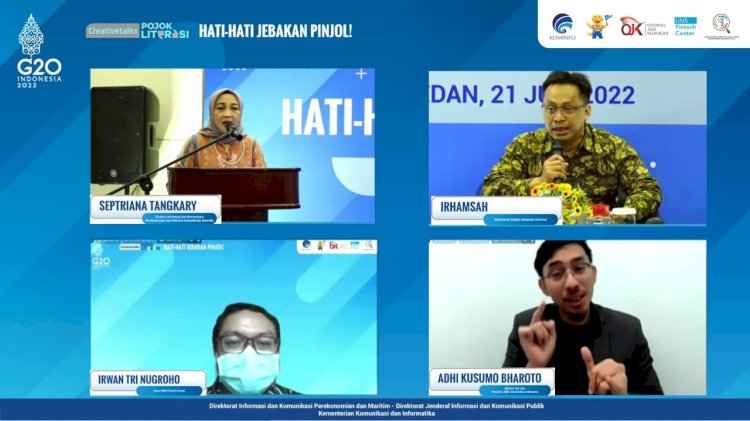 Zoom meeting Creativetalks Pojok Literasi /repro