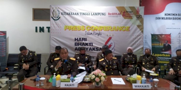 Press Rilis Kejari Lampung dalam Hari Bhakti Adyaksa/RMOL