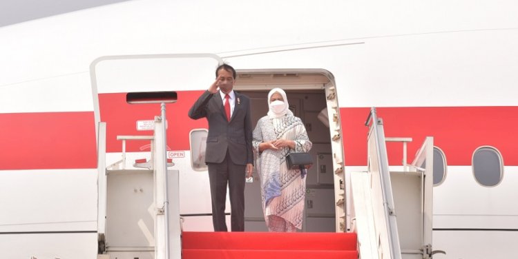 Presiden Joko Widodo dan ibu negara Iriana bertolak ke Beijing, China pada Senin, 25 Juli 2022/Ist