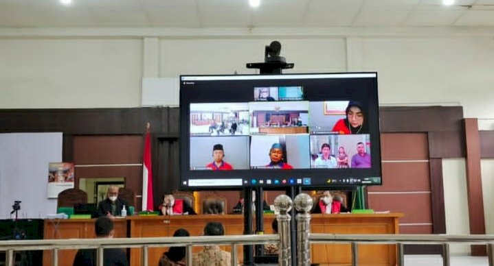Sidang Korupsi Dana Hibah Bawaslu Muratara di Pengadilan Tipikor Palembang/ist