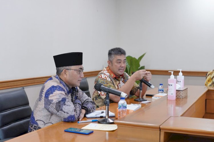 Pj Bupati Muba Apriyadi saat melakukan pertemuan dengan jajaran PT PGN/Ist