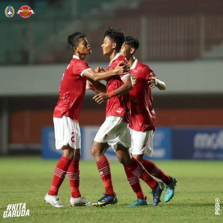 Timnas Indonesia sukses memenangkan laga perdana kontra Filipina di Piala AFF U-16/Foto:PSSI