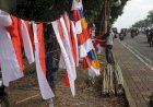 Jelang Hari Kemerdekaan, Pedagang Bendera Mulai Menjamur di Palembang