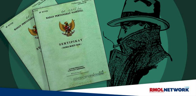 Ilustrasi mafia tanah. (ist/rmolsumsel.id) 