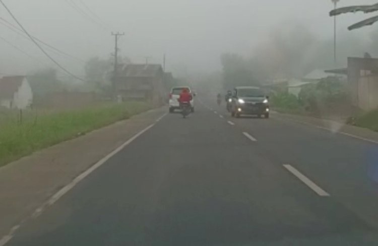 Kabut asap di Palembang akibat Karhutla/ist