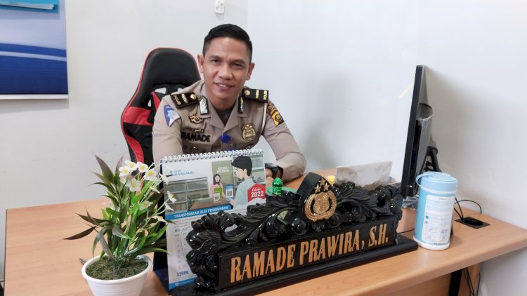 Kanit Regident Satlantas Polres PALI Ipda Ramade Prawira/Eko Jurianto