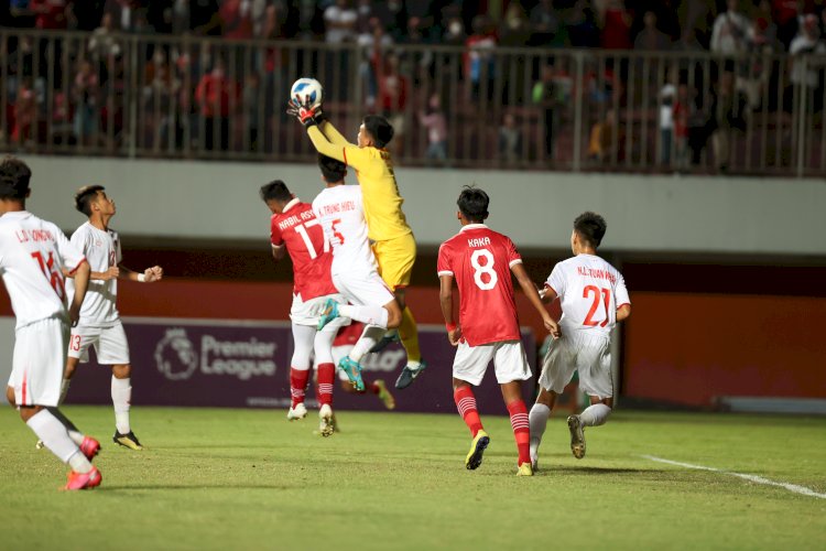 Timnas U-16 berhasil mengalahkan Vietnam dengan skor 2-1 dan dinyatakan lolos ke babak semifinal/ist