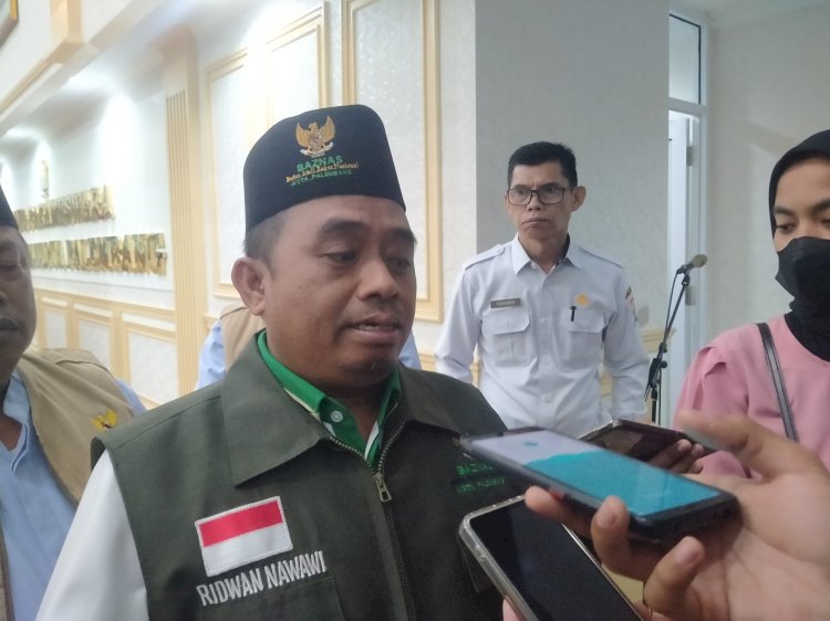 Ketua Baznas Kota Palembang, Ridwan Nawawi. (Humaidy Kennedy/rmolsumsel.id)