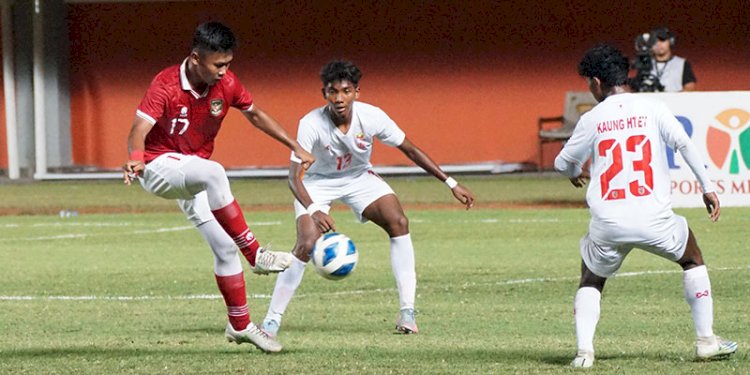 Tim U-16 Indonesia sukses melaju ke final Piala AFF U-16 2022 usai mengalahkan Myanmar di babak semifinal lewat adu penalti, Rabu malam (10/8)/PSSI