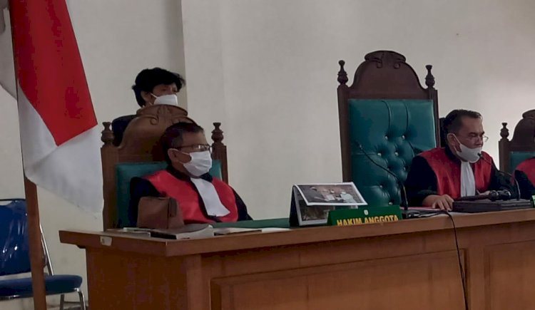 Sidang kasus narkotika dengan terdakwa Dodi Dwi Saputra di PN Klas 1A Palembang. (ist)