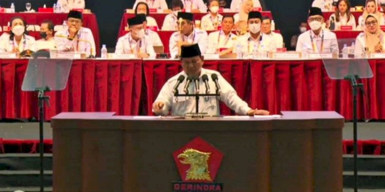 Ketua Umum Partai Gerindra, Prabowo Subianto. (Istimewa/rmolsumsel.id)