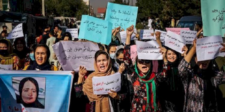 Pengunjuk rasa pemermpuan di Kabul, Afghanistan/Net