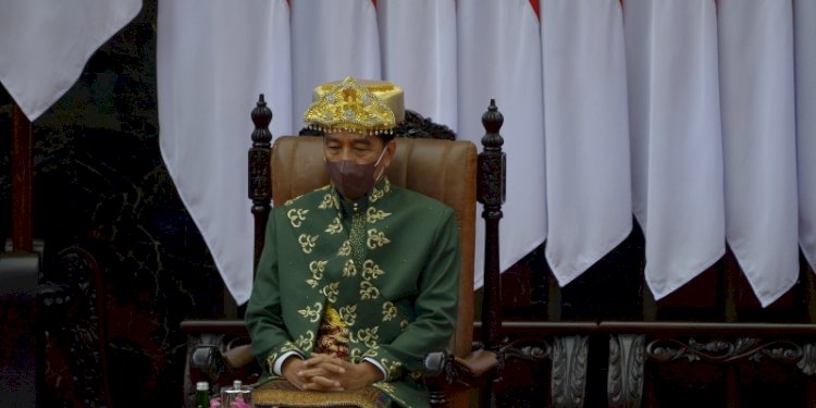 Presiden Joko Widodo dalam sidang tahunan MPR RI, Komplek Parlemen, Senayan, Jakarta, Selasa (16/8)/Foto: Biro Pemberitaan Parlemen