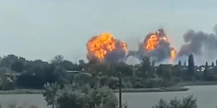 Ttga ledakan terpisah di pangkalan udara Rusia di Krimea/Net